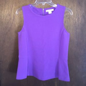 Liz Claiborne violet peplum top