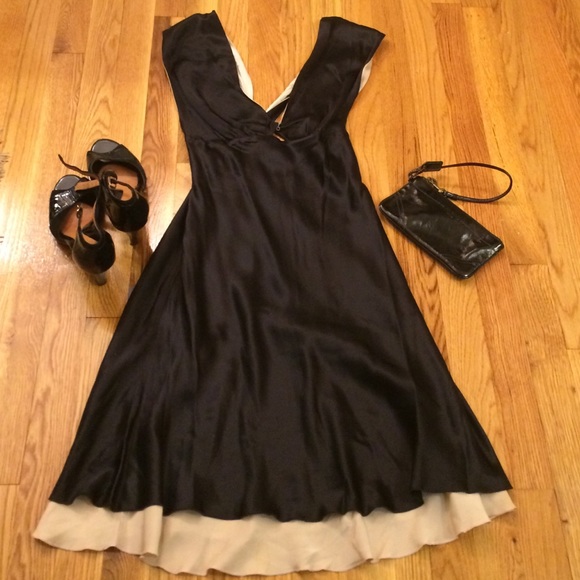 Yana K for Bebe silk reversible dress