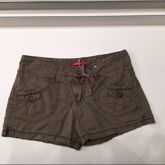 Army green shorts
