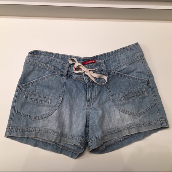 Light wash shorts