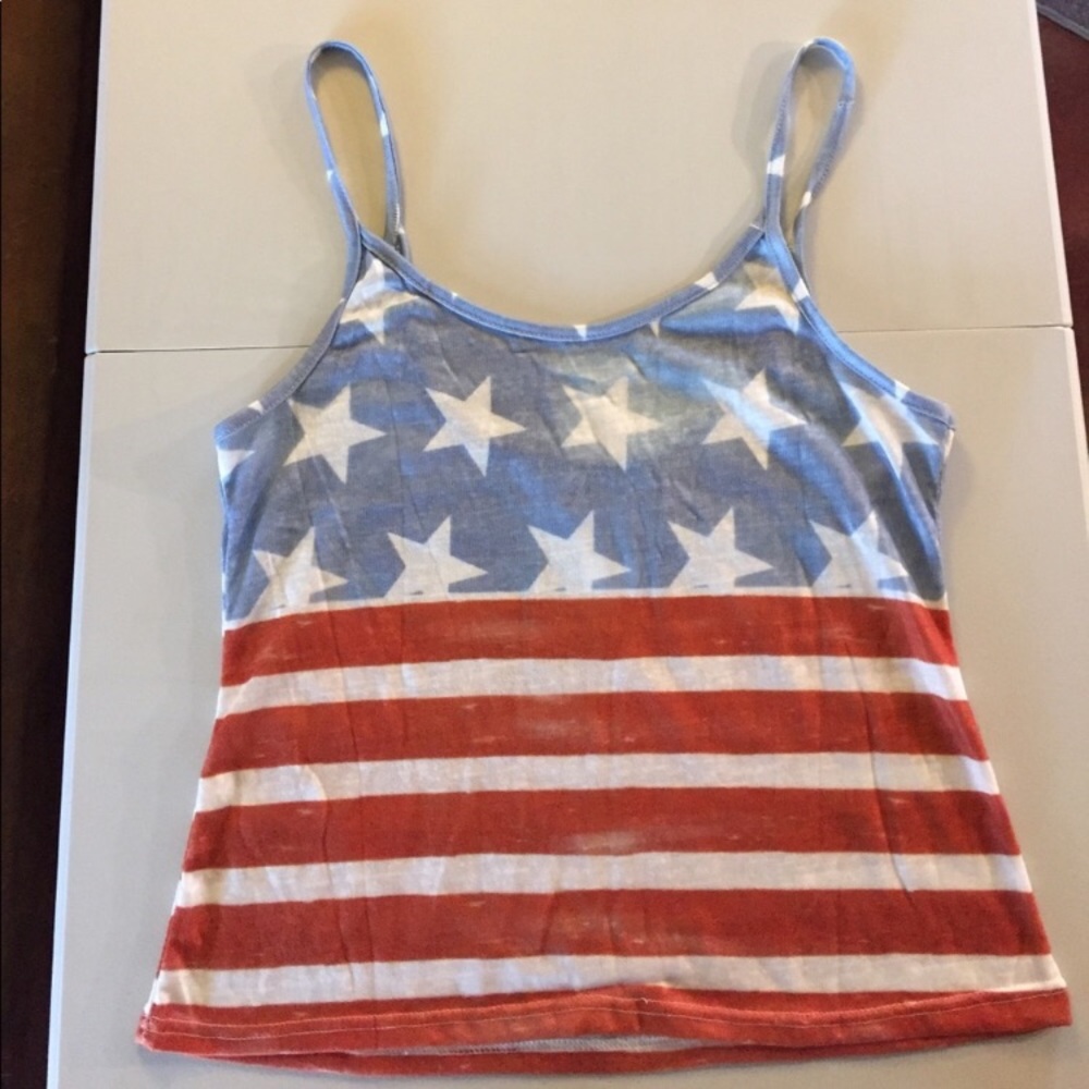 🍭🇺🇸🇺🇸 American Flag Tank Top! NEW! 🇺🇸🇺🇸 - Picture 4 of 6