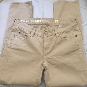 J Crew Matchstick Crop, size 27