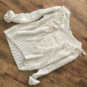 H&M fringe sweater