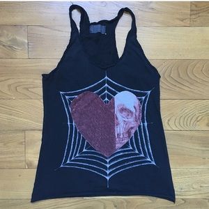 All Saints graphic t shirt tank top SZ 2 All Saints graphic t shirt tank top SZ 2