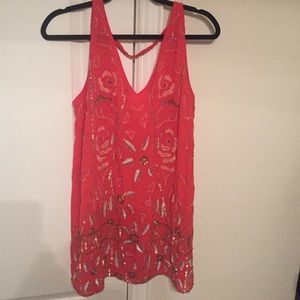 Free People Shift Sequin Dress Size Small