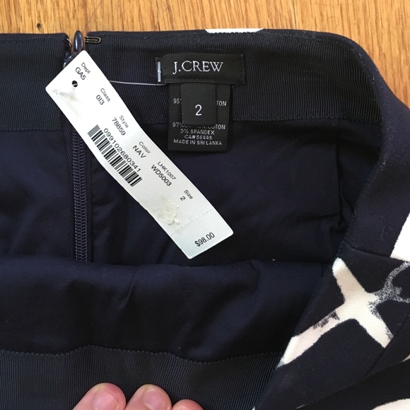 J Crew Brand-New Never Been Worn Anchor Skirt - Picture 3 of 3