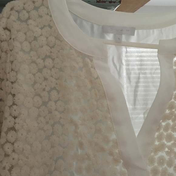 Off white sheer blouse by Glam - Picture 2 of 2