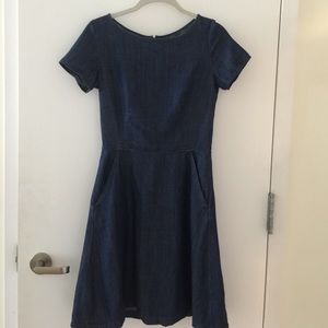Banana Republic Dark Blue Denim Dress