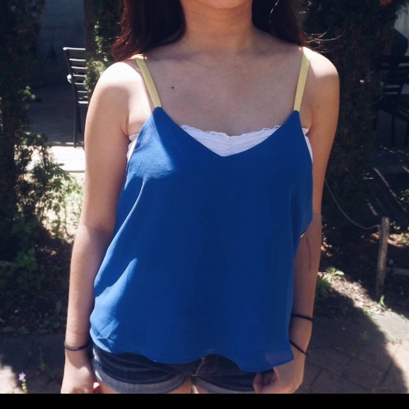 Blue & Yellow Tank Top - Picture 2 of 3