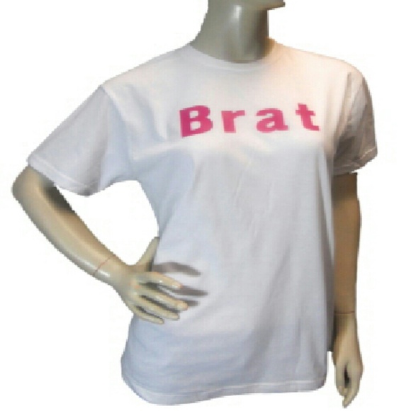 White Pink Brat T-Shirt