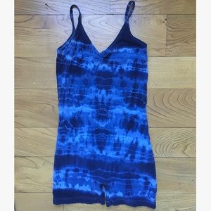 American Apparel tie dye short body suit SZ S