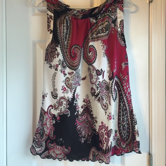 Paisley pattern top.