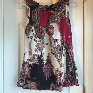 Paisley pattern top.