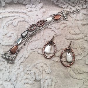 BRIGHTON Bracelet and Earrings with gift bag.