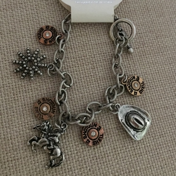 Cute cowgirl charm bracelet