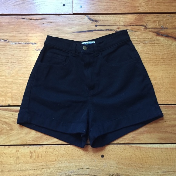 American Apparel black jean shorts