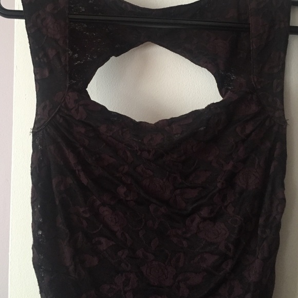 Fitted free people plum black dress - Picture 4 of 8