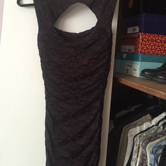 Fitted free people plum black dress - Picture 7 of 8