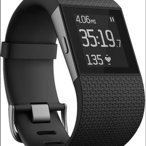 Brand new Fitbit Surge, black, large band