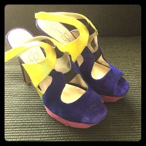 Jessica Simpson MultiColored Slingbacks