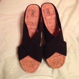 Cato brand black wedges- never worn! May 2016