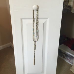 Beaded multi layered necklace