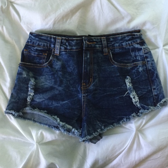 Acid wash jean shorts from forever 21