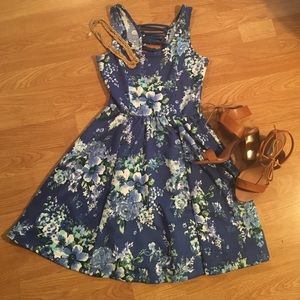 Blue Floral Jessica Simpson Dress