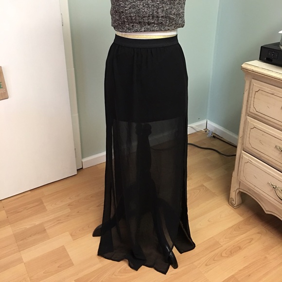 Sheer Maxi Skirt
