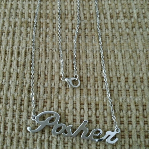 ONE LEFT Posher silver tone necklace - Picture 3 of 4