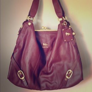 Emma Fox shoulder bag in rich brown color