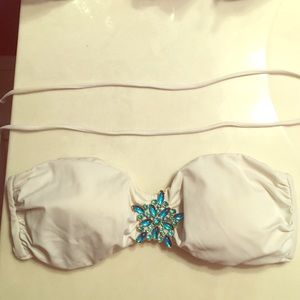 Victoria Secret Swim White Strapless Bikini Top