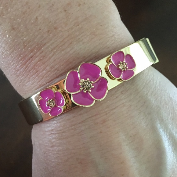 KATE SPADE Flutter Floral gold bracelet