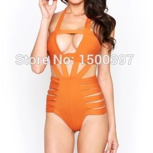 Orange swim piece