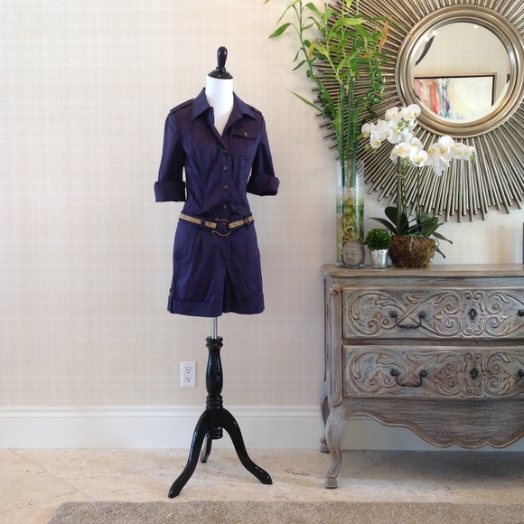 Diane Von Furstenberg navy romper