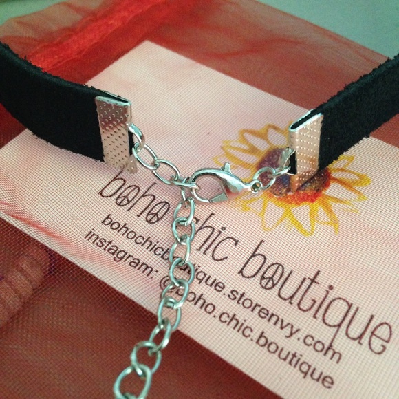 Black Suede Choker - Picture 2 of 2