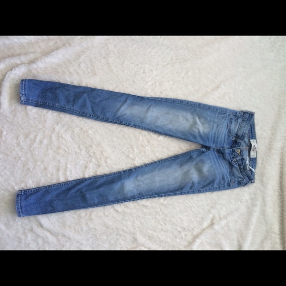 Pair of super skinny denim jeans from Hollister.