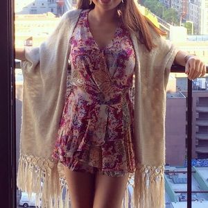 American Rag Sleeveless Printed Romper