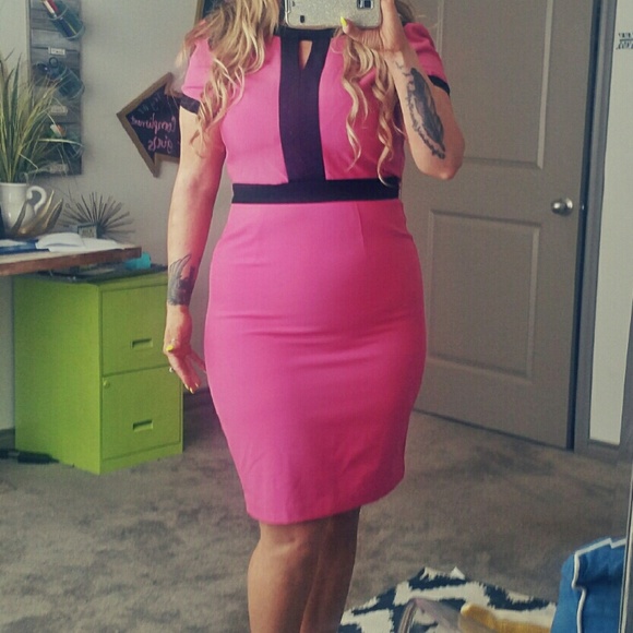 **sold**Hot pink dress