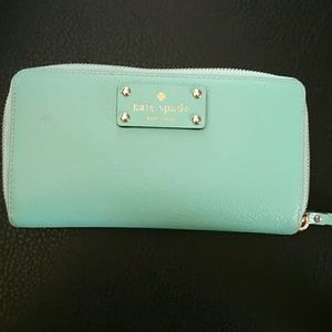 Turquoise kate spade wallet