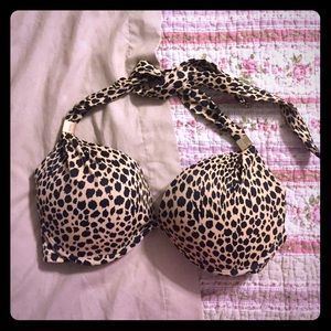 Leopard print bathing suit top!