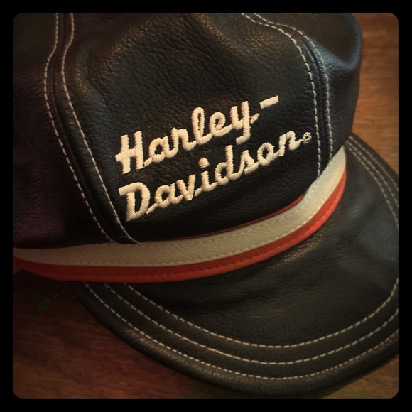 Harley Davidson leather hat