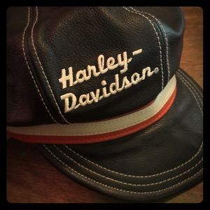 Harley Davidson leather hat