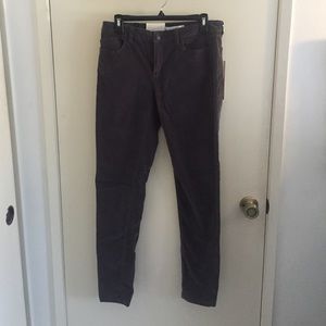 LC Lauren Conrad Skinny Corduroy Gray Pants