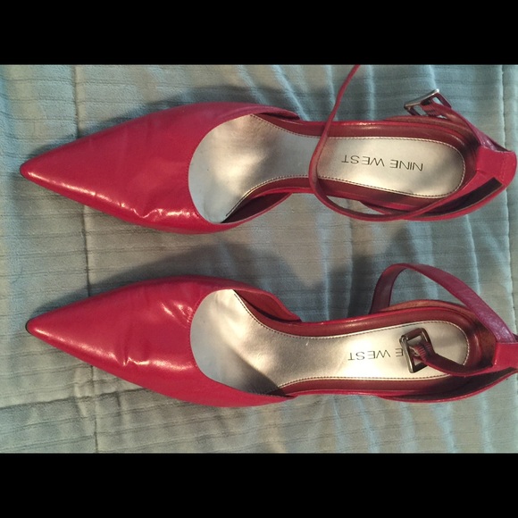 Red Nine West heels