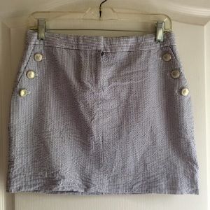 J. Crew Seersucker Skirt
