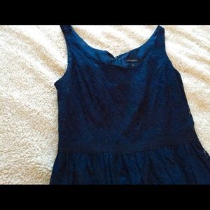 Banana Republic navy lace dress
