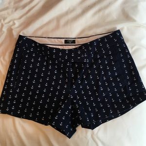 J Crew navy anchor print chinos