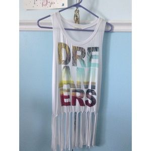 DREAMERS Fringe Tank top