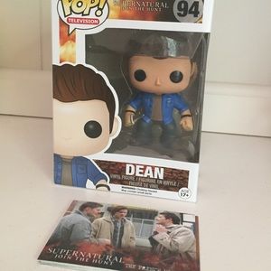 Dean Pop Figure Supernatural and Trading Cards